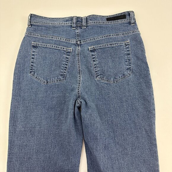 Gloria Vanderbilt Straight Leg Women's size 10 Medium Wash Blue Denim Jeans - Picture 4 of 4